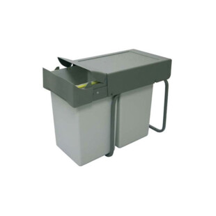 POUBELLE COULISSANTE 28L 2 SEAUX