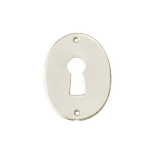 ENTREE OVALE LAITON NICKEL MAT