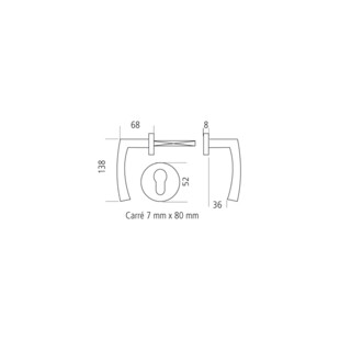 BEQUILLE INOX TRONDHEIM