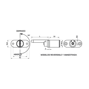 SERRURE SUR PASSE POUR CAISSON