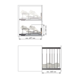 RANGE CHAUSSURES COULISSANT POUR FACADE