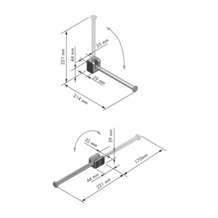 PORTE CINTRES ESCAMOTABLE