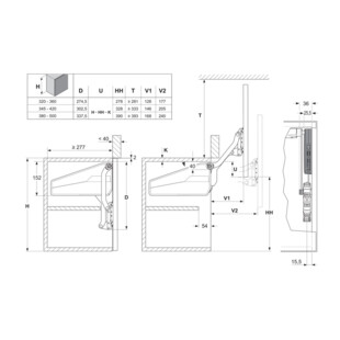 FERRURE DE PORTE RELEVABLE FREESLIDE