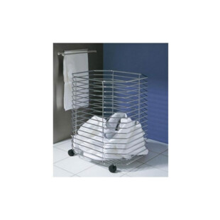 PANIER A LINGE SUR ROULETTES