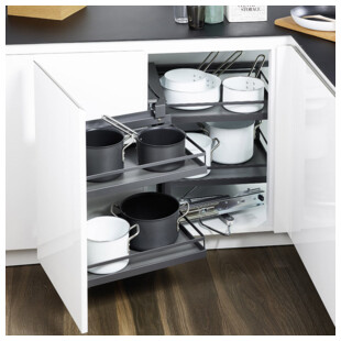 FERRURE D'ANGLE MAGIC CORNER CORBEILLES ARENA STYLE ANTHRACITE