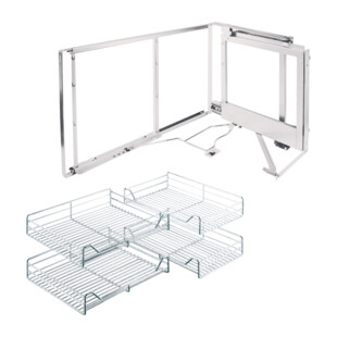 FERRURE D'ANGLE MAGIC CORNER CORBEILLES FIL ROND