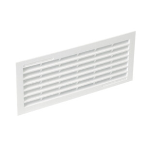 GRILLE D'AERATION PVC AVEC MOUSTIQUAIRE RECTANGULAIRE