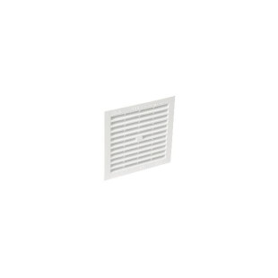 GRILLE D'AERATION PVC AVEC MOUSTIQUAIRE CARREE
