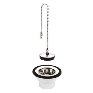 BONDE 70 MM SANS TROP PLEIN POUR EVIER INOX 558