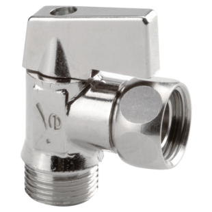 ROBINET DE WC EQUERRE 1/4 DE TOUR CHROME 3/8