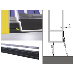 BAS DE PORTE DE GARAGE ALUMINIUM ADS-GL