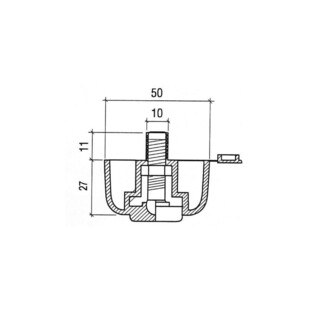 PIED DE MEUBLE Ø 50MM