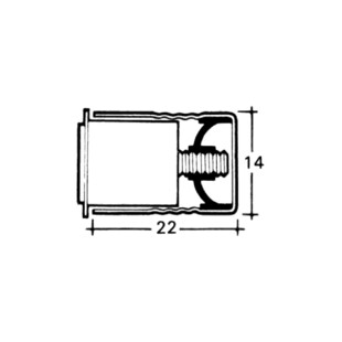 LOQUETEAU MAGNETIQUE A ENCASTRER