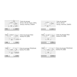 GABARIT DE PERCAGE DRILLJIG CHARNIERE 35/2X10