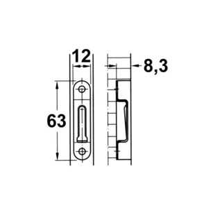 FERRURE D'ASSEMBLAGE NORMAL MODULAR