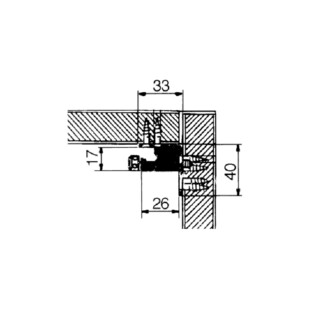 FERRURE DE LIT A L'EQUERRE