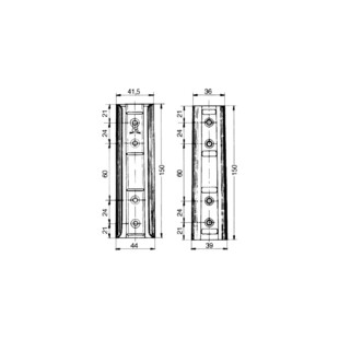 GLISSIERE DE DOSSERET DE LIT