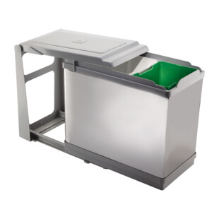 POUBELLE COULISSANTE 26L 2 SEAUX