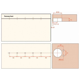 EQUERRE POUR CHARNIERE COMPAS WIND
