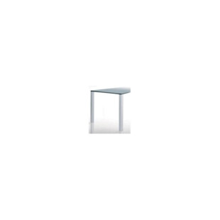 PIED DE TABLE CARRE ALUMINIUM CANNELE