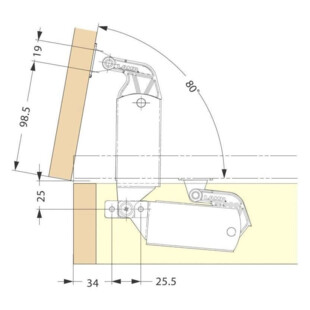 COMPAS DE COFFRE AVEC ASSISTANCE A L'OUVERTURE