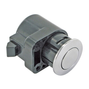 LOQUETEAU AVEC BOUTON ESCAMOTABLE