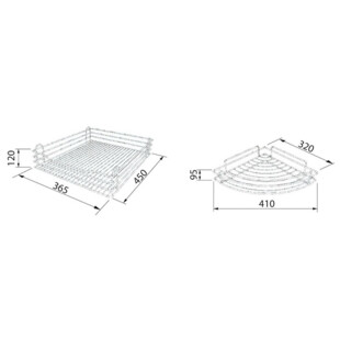 FERRURE D'ANGLE EASY CORNER 3 NIVEAUX