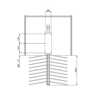PORTE PANTALONS COULISSANT DOUBLE
