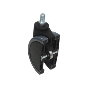 ROULETTE PIVOTANTE Ø 75MM AVEC PLATINE 42 X 42 MM