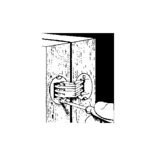 CHARNIERE INVISIBLE CYLINDRIQUE