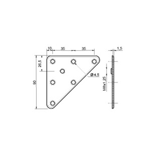 PLATINE TRIANGULAIRE