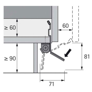 PEDALE POUR POUBELLE COULISSANTE