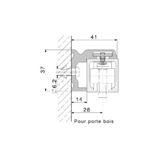 PROFIL EQUERRE POUR RAIL JUNIOR 40