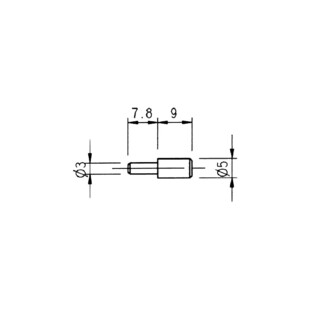 TAQUET CYLINDRIQUE Ø 3/5MM