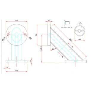 CONSOLE DE BAR ALUMINIUM