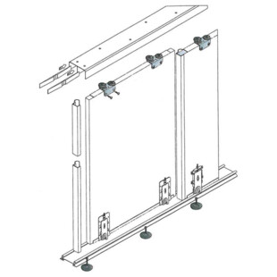 FERRURE OMEGA POUR PANNEAU 16 MM
