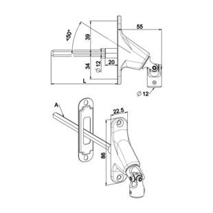 SORTIE CAISSON DOUBLE CARDAN EMBASE ETROITE