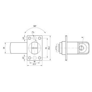 SERRURE DE CASIER CADENASSABLE