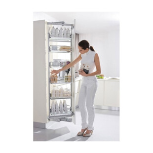 ARMOIRE COULISSANTE ET PIVOTANTE 6 CORBEILLES