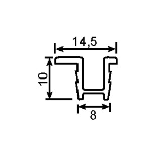 RAIL POUR FERRURE ROLL 22