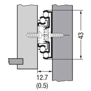 COULISSES DE TIROIR SORTIE TOTALE