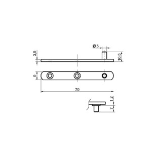 PIVOT DROIT BOUTS RONDS (B)