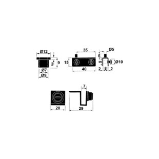 PIVOT POUR PORTES VERRE