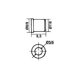 DOUILLE LAITON CRANTEE