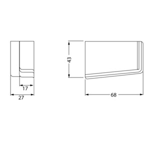 CACHE ACIER POUR SUPPORT ELEMENT HAUT
