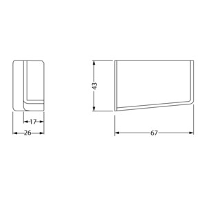 CACHE POUR SUPPORT ELEMENT HAUT