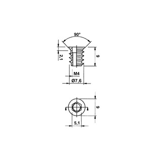 ECROUS A VISSER A COLLERETTE