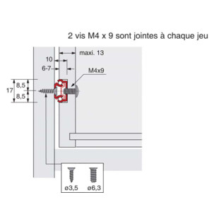 COULISSE A BILLES KA 1730 HAUTEUR 17