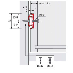 COULISSE A BILLES KA 270 HAUTEUR 27