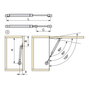 COMPAS DE PORTE RELEVABLE
